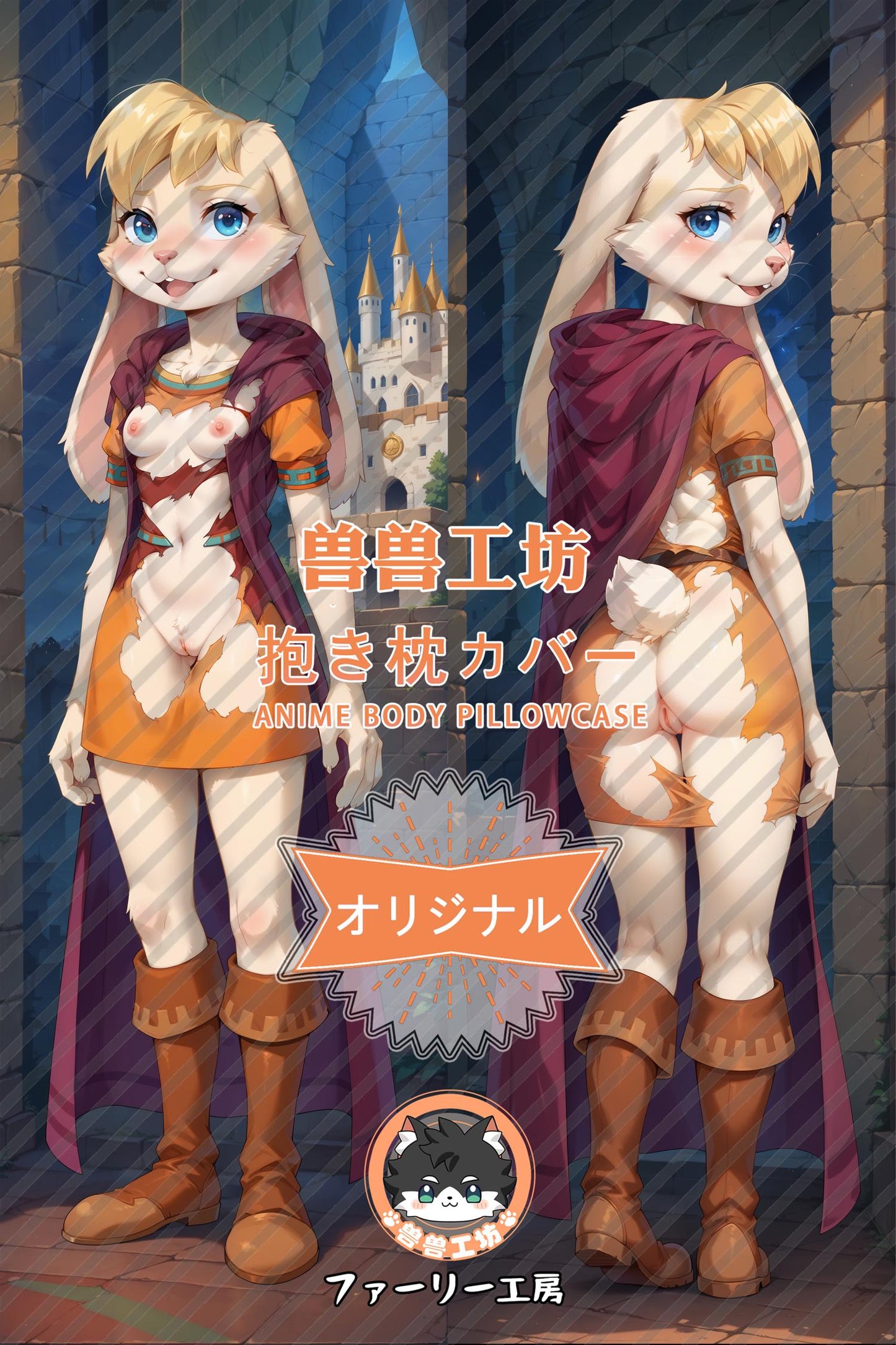 Bianca the Rabbit_The Rescuers_Vrz4Uq Body Pillow Cover