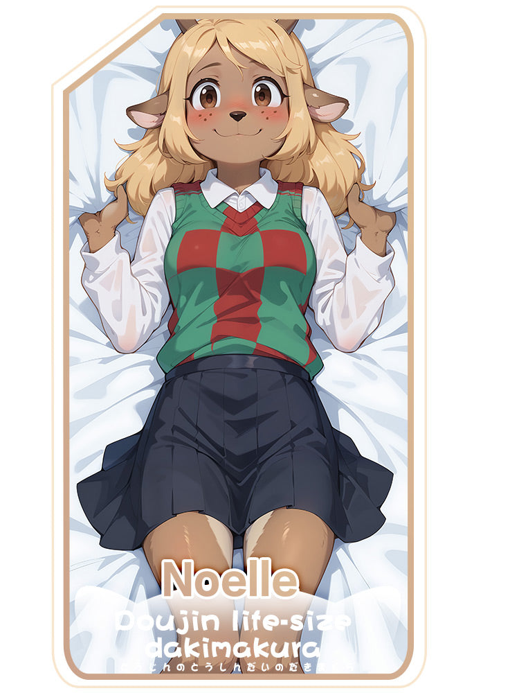 FurryWorkshop Deltarune Noelle Equal body pillowcase