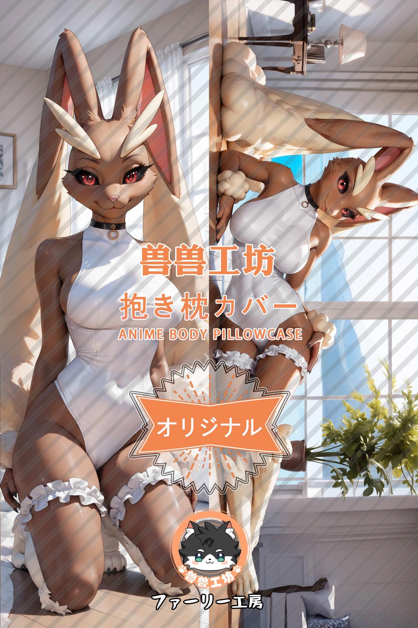 Long-eared Rabbit_Pokémon_WggcLl Body Pillow Cover