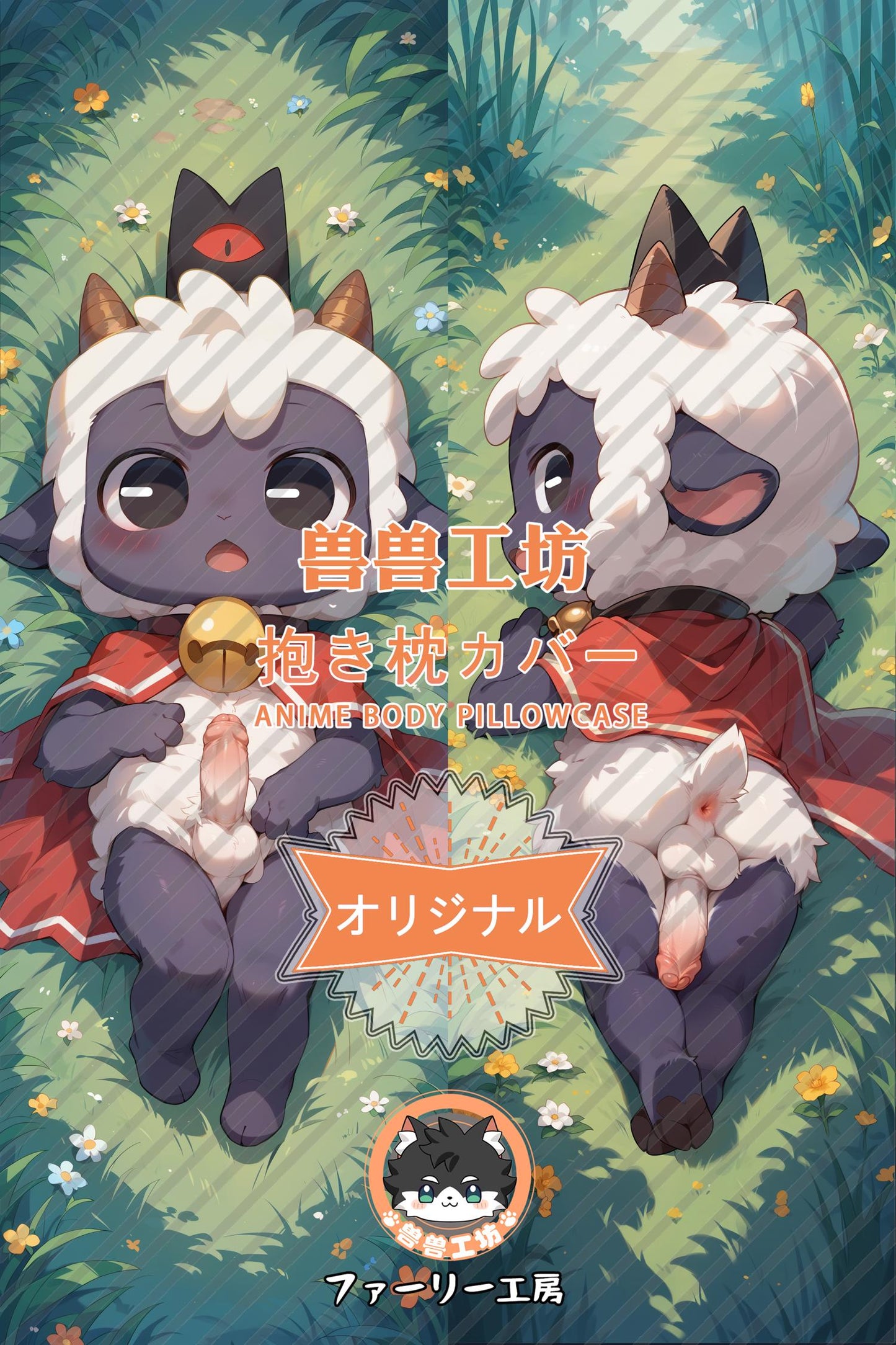 Holy Sheep_Cult of the Lamb_c8HlWt Body Pillow Cover