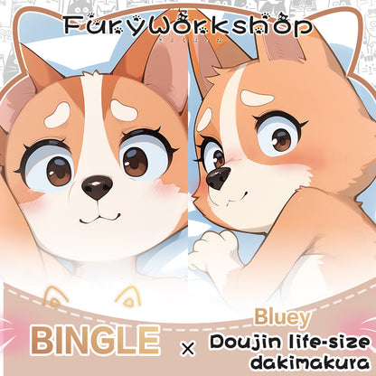 FurryWorkshop Bluey Bingo Heeler Equal body pillowcase