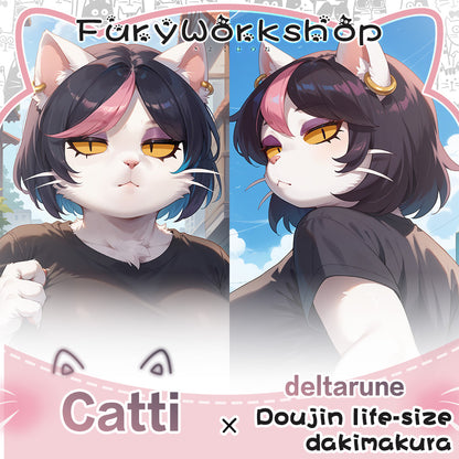 FurryWorkshop deltarune Catti Equal body pillowcase