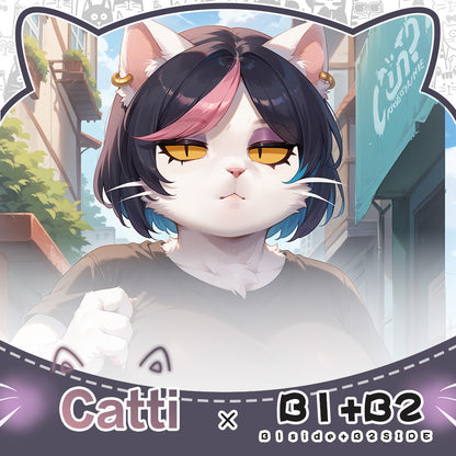 FurryWorkshop deltarune Catti Equal body pillowcase