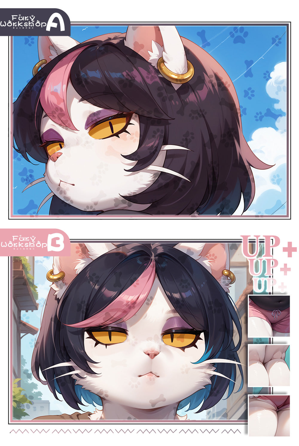 FurryWorkshop deltarune Catti Equal body pillowcase