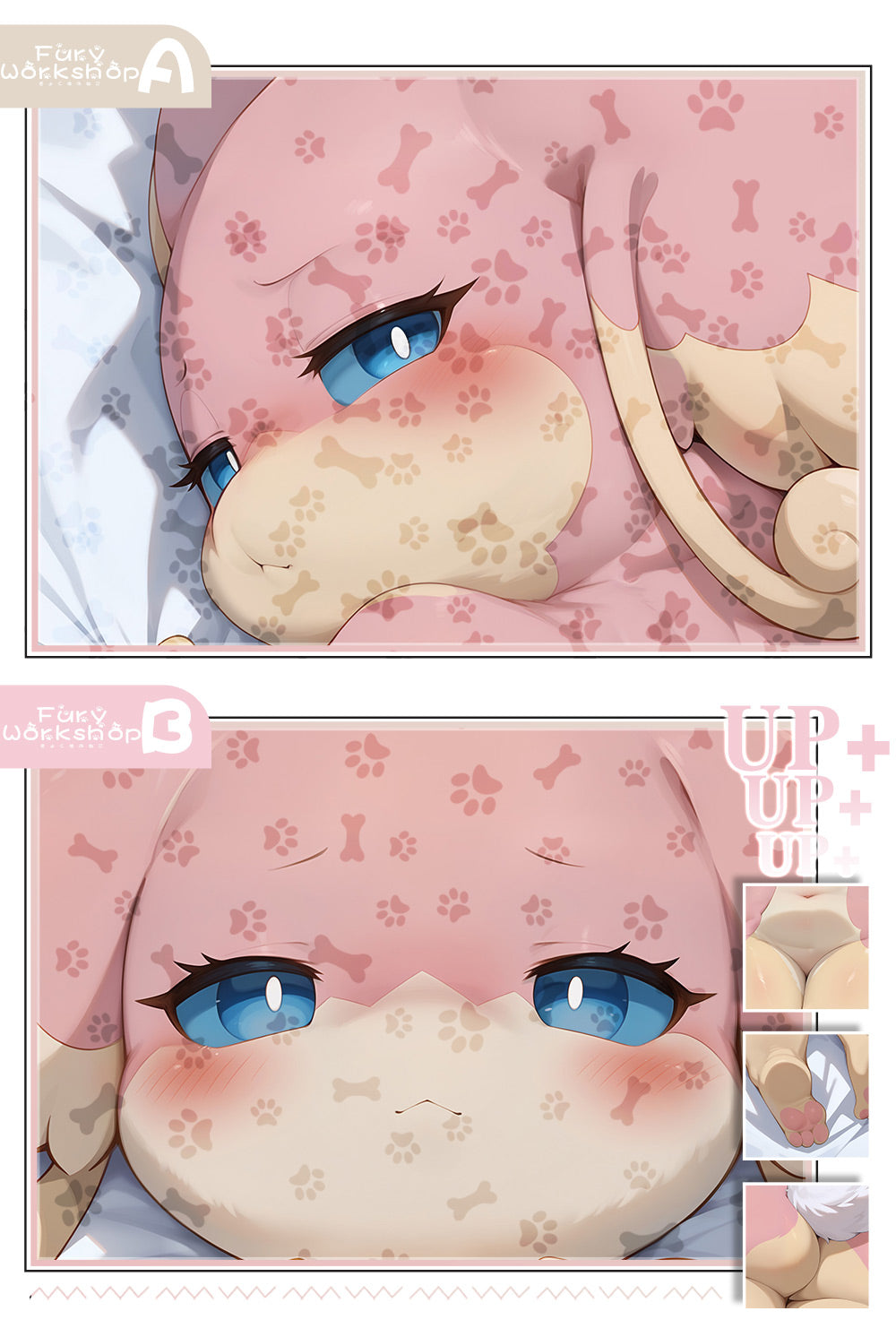 FurryWorkshop Audino Pokémon Equal body pillowcase