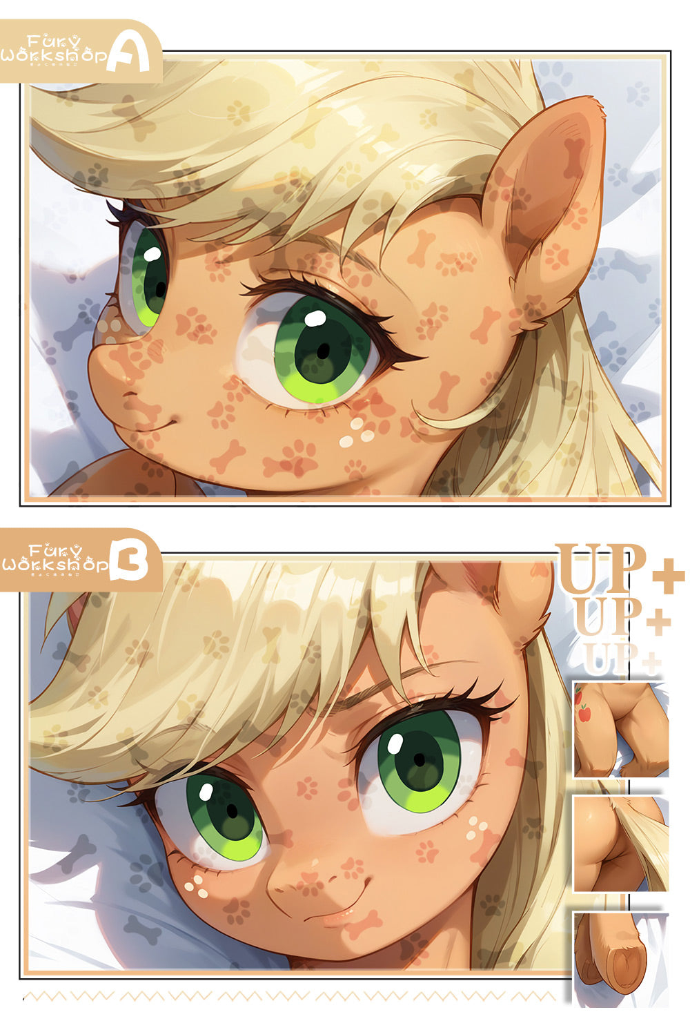 Furry Workshop Apple Jack Customized equal body pillowcase for surrounding areas