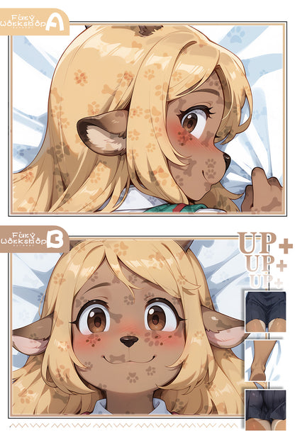 FurryWorkshop Deltarune Noelle Equal body pillowcase